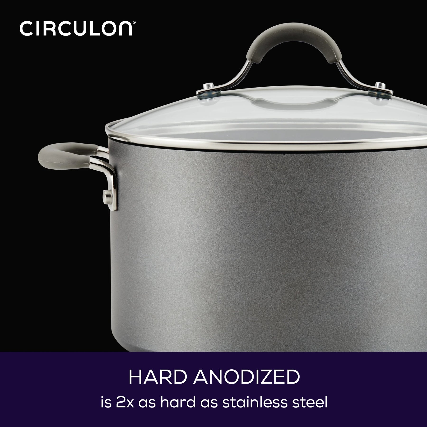 Circulon Elementum Hard - Anodized Nonstick Cookware Set, 10 - Piece, Gray